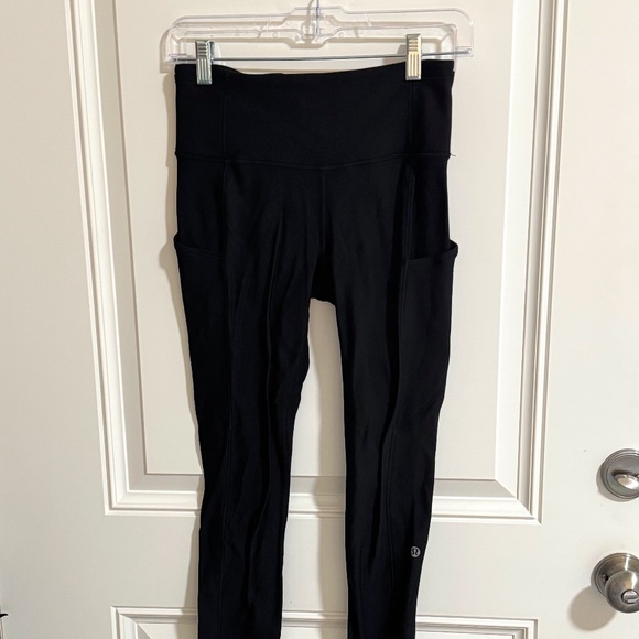 EUC Wunder Train High-Rise Tight with Pockets 25" fleece size 6 - Picture 1 of 6